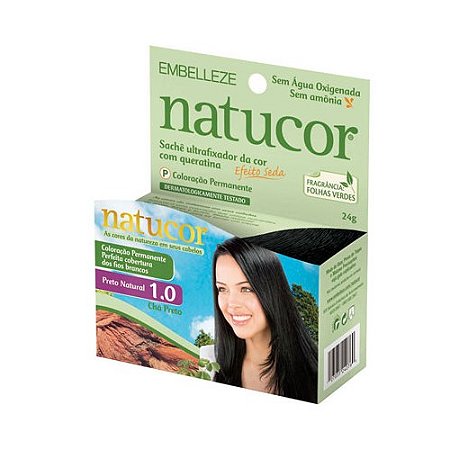 Tintura natucor kit 1.0 cha preto