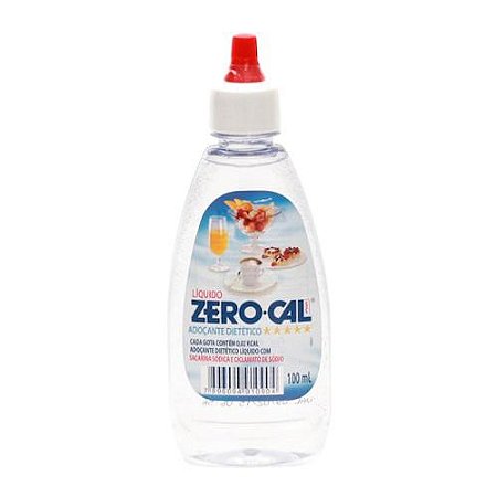 Adocante zero cal gotas 100ml  sacarina e ciclamato de sodio