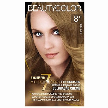 Tintura beauty color 8.0 loiro claro