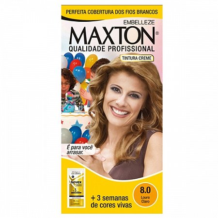 Tintura maxton 8.0 louro claro