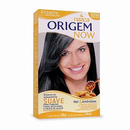 Creme alisante origem now mel e amendoas com 80g