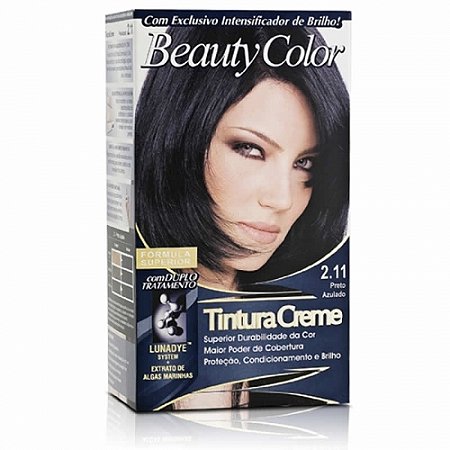 Tintura beauty color creme 2.11 preto azulado