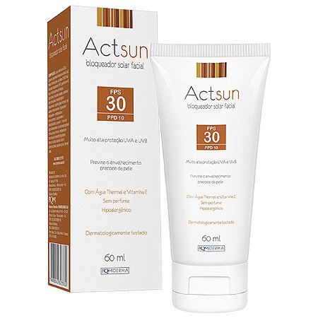 Protetor solar actsun fps30 facial 60ml
