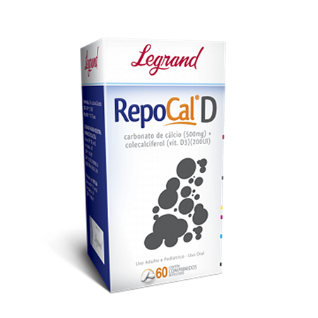 Repocal d com 60 comprimidos