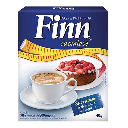 Adocante finn sucralose em po 50 saches