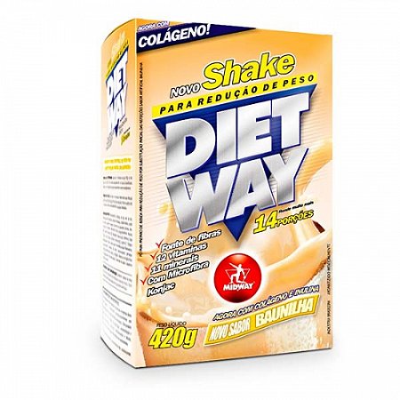 Suplemento midway 420g shake diet way baunilha