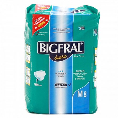Fralda bigfral affective classic med 8un