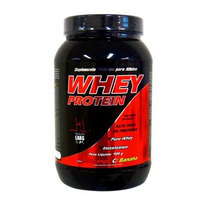 Whey protein pure health morango/banana 900gr