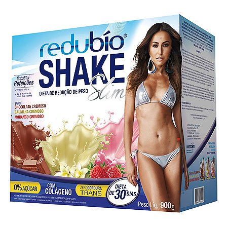 Redubio shake slim com 3 sabores 900g