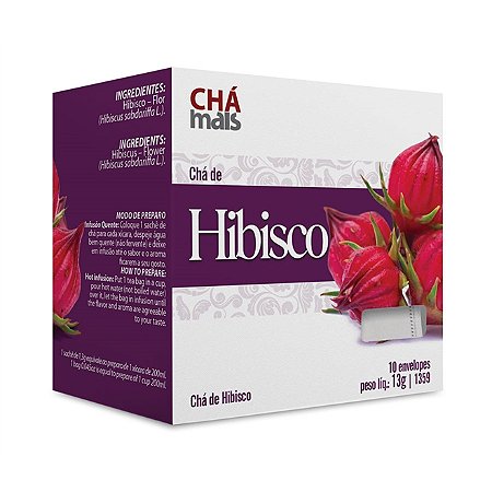 Cha de hibisco com maca sache c/10 un