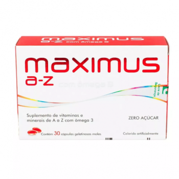 SUPLEMENTO POLIVITAMÍNICO MAXIMUS A A Z COM 30 CÁPSULAS