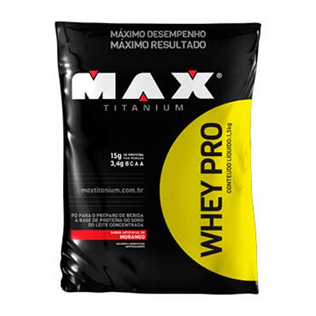 Suplemento max titanium whey pro morang 1,5 kg