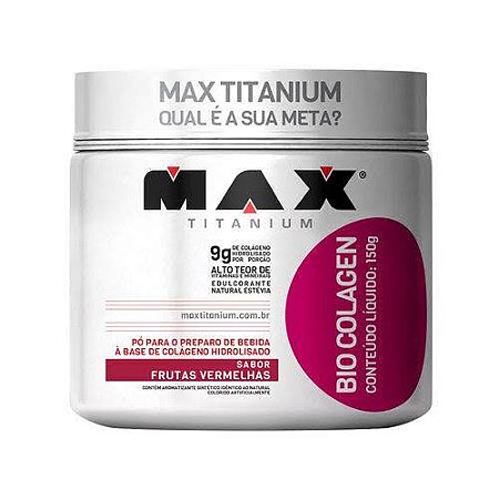 Bio colagen frutas vermelhas max titanium 150g