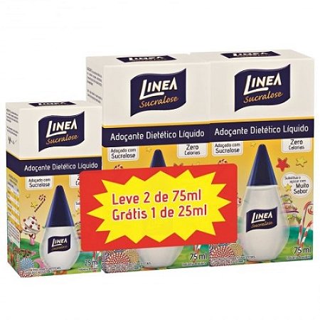 Adocante linea liquido sucralose 75ml gratis 25ml