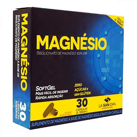 Magnesio la san-day 1000mg com 30 capsulas