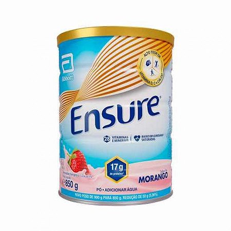 Ensure po morango 850g