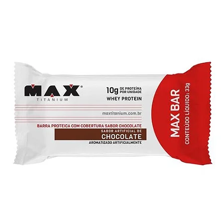 Barrinha max titanium (sabor: chocolate)