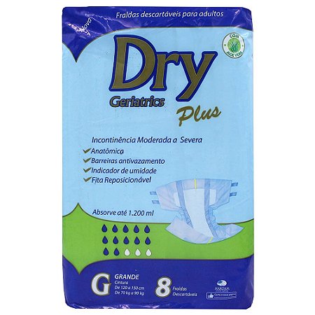 Fralda geriatria descartavel masterfral premium g 8un