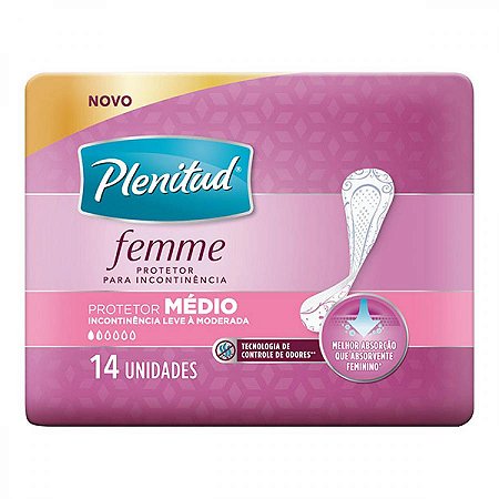 Protetor diario plenitud femme medio 14 unidades