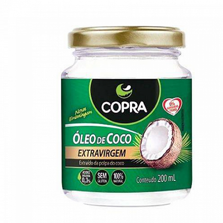 Oleo de coco extravirgem 200ml
