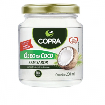 Oleo de coco copra sem sabor 200ml