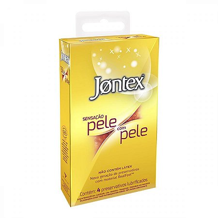Preservativo jontex sensacao pele com pele 4 unidades
