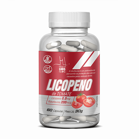 Licopeno de tomate - 60 capsulas - health labs