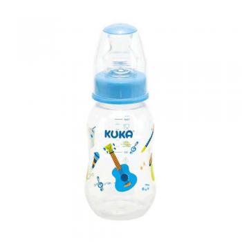 Mamadeira kuka nat color ort azul 160ml ref-1561