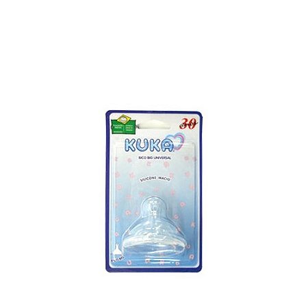 Bico de mamadeira kuka silicone big com 2 unidades