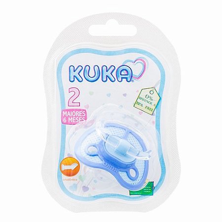 Chupeta kuka super ventilada ortodontica azul n 2