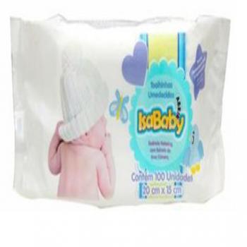 Toalha umedecida isababy 100 und