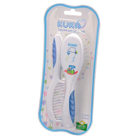 Conjunto para cabelo soft azul sortido kuka