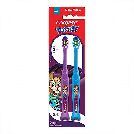 Kit escova dental colgate tandy com 2 unidades