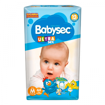 Fralda babysec mega galinha pintadinha m 44 unidades