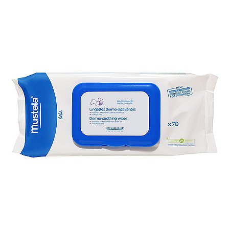 Toalhas umedecidas delicadamente perfumados e ultra-suaves para higiene do rosto ao bumbum, mustela