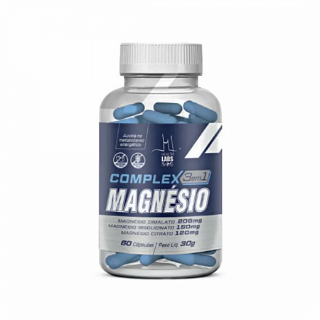 Complex magnesio 3 em 1 com 60 capsulas - health labs