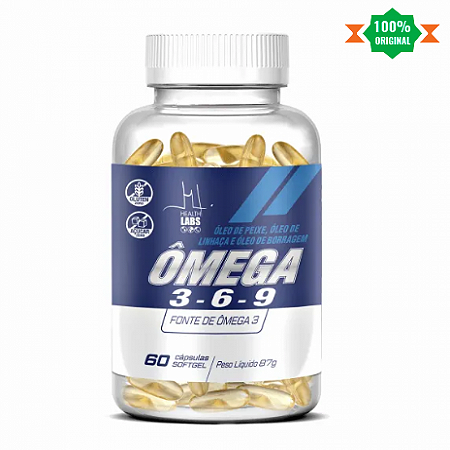 Omega 3-6-9 com 60 capsulas health labs