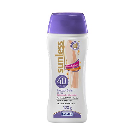 Protetor solar sunless fps40 120g
