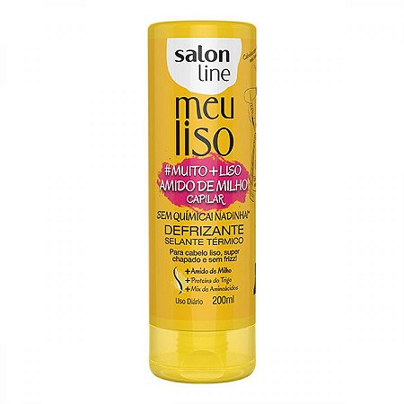 Defrizante termico salon line meu liso amido de milho 200ml