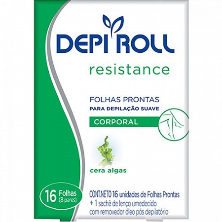 Depi roll folhas prontas corpo 16 unidades