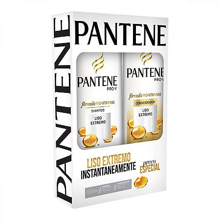 Pantene liso extremo kit shampoo + condicionador 175ml