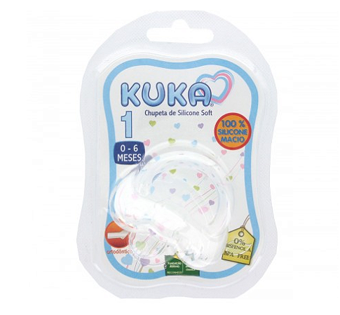 Chupeta soft silicone ortodontica 0-6 meses kuka