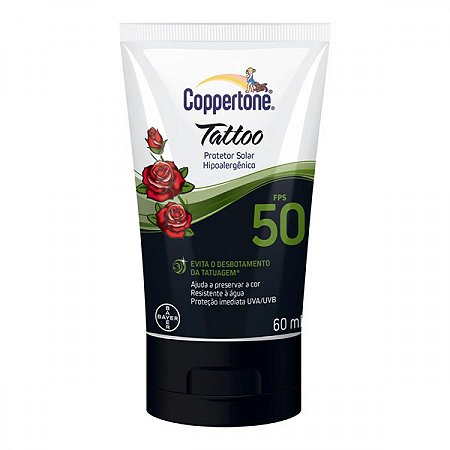 Protetor solar coppertone tatoo fps50 60ml