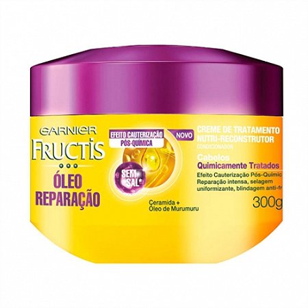 Creme para pentear fructis oleo reparacao pos quimica 300g