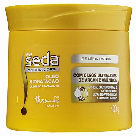 Creme de tratamento seda oleo de hidratacao 400gr