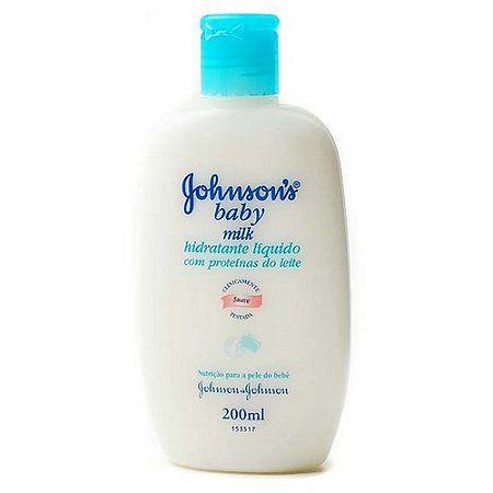 Hidratante infantil johnsons & johnsons baby milk 200ml