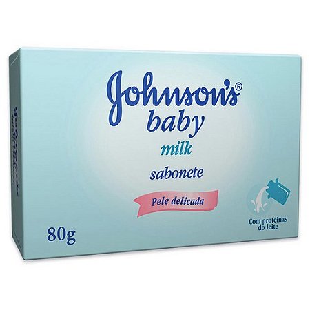 Sabonete johnson infantil milk pele delicada 80g