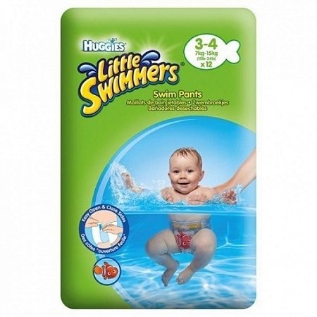 Fralda huggies l.swimmers p c/12
