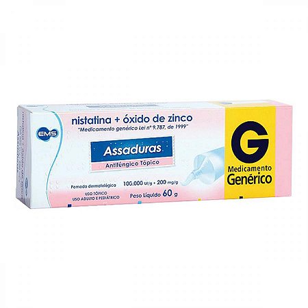 Nistatina + oxido de zinco 100.000ui + 200mg 60g