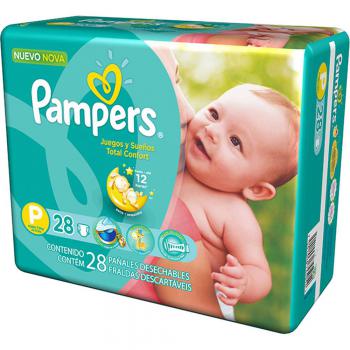 Fralda pampers total confort pacotao tam p 28 unidades